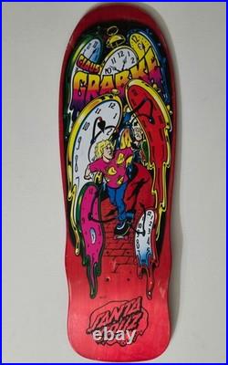 Clause Grabke Santa Cruz Skateboard Deck Jim Phillips Reissue Clocks Melt Skate