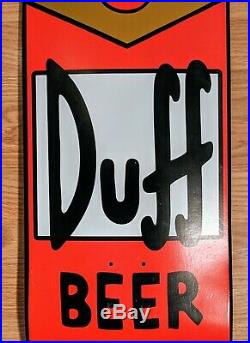 Collectible Simpsons Duff Can Cruzer 10.5 x 27.5 Santa Cruz Skateboard Deck
