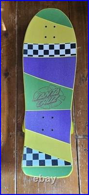 Complete Skateboard Santa Cruz Claus Grabke Yellow Krux Trucks Slimeballs