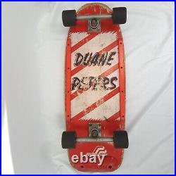 Complete Vintage 80's Santa Cruz Duane Peters Pro Model Skateboard