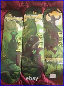 Creature Skateboards Gorilla Set Skateboard Deck Lot Limited LTD Santa Cruz