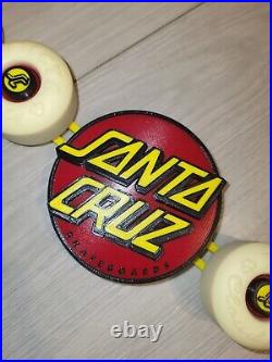 Custom Santa Cruz Skateboards Wheel Display With NHS Sample Wheels -Ricta Clouds