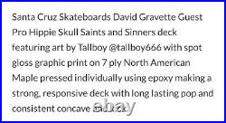 David Gravette Guest Model Creature & Santa Cruz Collaboration 8.375 skateboard