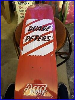 Duane Peters 1977 Zorlac Brand X Deck Punk Stix SANTA CRUZ NOS SKATEBOARD JESSEE