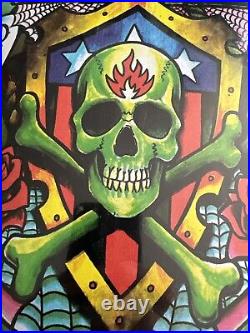 Duane Peters 1977 Zorlac Deck Punk Stix SANTA CRUZ NOS SKATEBOARD Black Label