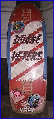 Duane Peters 1980s Vintage Skateboard deck