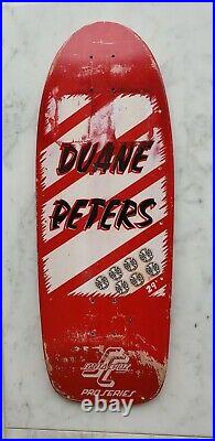 Duane Peters Skateboard Deck Vintage Rare Original OG Santa Cruz