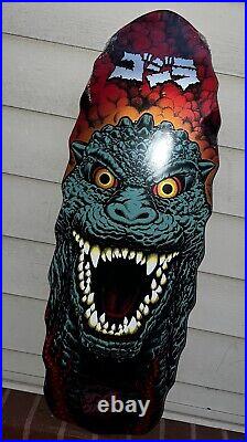 EXTREMELY RARE Santa Cruz Godzilla Destroyer Skateboard Deck 11 x 32- IN HAND