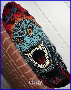 EXTREMELY RARE Santa Cruz Godzilla Destroyer Skateboard Deck 11 x 32- IN HAND