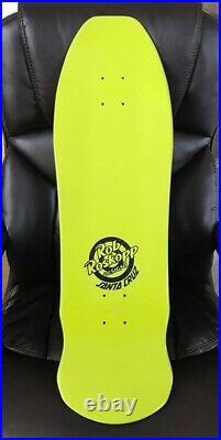 Early Santa Cruz Rob Roskopp Exclusive Green Face Reissue Skateboard Deck