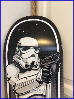 Excellent Condition Santa Cruz Star Wars Stormtrooper Skateboard Deck Limited