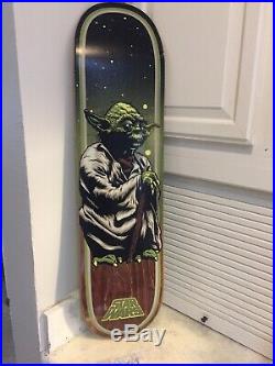 Excellent Condition Star Wars Yoda Skateboard Deck By Santa Cruz Limited # 416