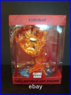 FLAME HAND Custom Kidrobot Santa Cruz Skateboards Screaming Hand Figure