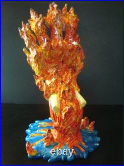 FLAME HAND Custom Kidrobot Santa Cruz Skateboards Screaming Hand Figure