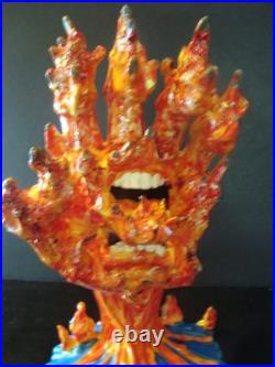 FLAME HAND Custom Kidrobot Santa Cruz Skateboards Screaming Hand Figure