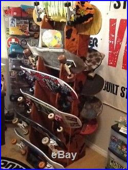 From Santa Cruz Skateboards Simpsons Skateboard Display Rack Deck Holder