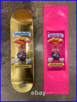 GARBAGE PAIL KIDS X SANTA CRUZ Skateboard Deck ADAM BOMB Gold Filthy Rich Foil