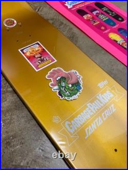 GARBAGE PAIL KIDS X SANTA CRUZ Skateboard Deck ADAM BOMB Gold Filthy Rich Foil