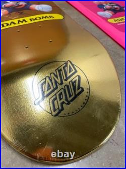 GARBAGE PAIL KIDS X SANTA CRUZ Skateboard Deck ADAM BOMB Gold Filthy Rich Foil