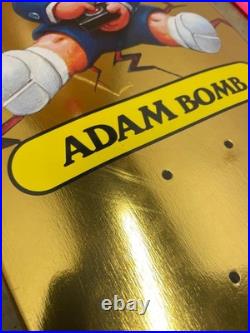 GARBAGE PAIL KIDS X SANTA CRUZ Skateboard Deck ADAM BOMB Gold Filthy Rich Foil