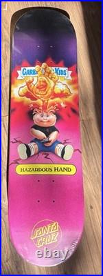 GPK Garbage Pail Kids Santa Cruz Skateboard Deck Adam Bomb Hazardous Hand