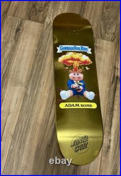 GPK Santa Cruz Skateboard Deck Filthy Rich Gold Foil Collectors Edition