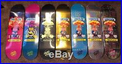 Garbage Pail Kids Santa Cruz Skateboard COMPLETE SET OF 7 Deck GPK Adam Bomb