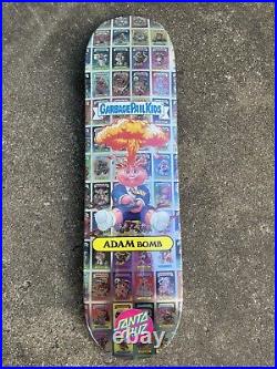 Garbage Pail Kids Santa Cruz Skateboard Deck Nostalgia Adam Bomb 2017 GPK NOS