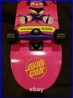 Garbage Pail Kids x Santa Cruz HAZARDOUS HAND ADAM BOMB 2017 GPK Skateboard