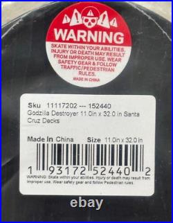 Godzilla Destroyer 11 x 32 Santa Cruz Skateboard Deck