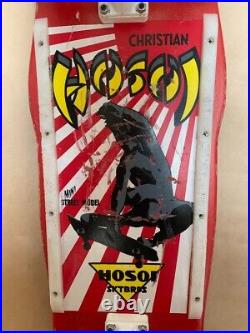 HOSOI Santacruz Christian skateboard deck original vintage