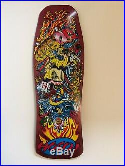 Hosoi Collage Santa Cruz Reissue Skateboard Deck- Red Stain