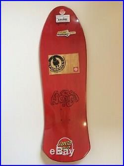Hosoi Picasso Santa Cruz Reissue Skateboard Deck- Red Stain