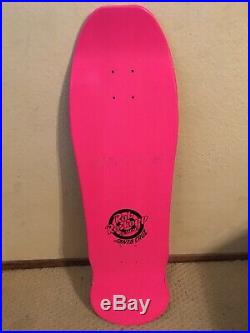 Hot Pink Rob Roskopp Face Drip Santa Cruz Skateboard Deck- Reissue