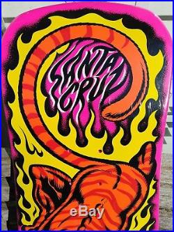 Hot Pink Santa Cruz Steve Alba SALBA Tiger skateboard Deck Old School Re-issue