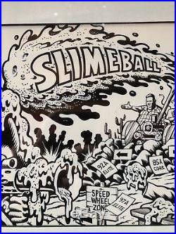 JIM PHILLIPS Original Sketch 1987 COA Santa Cruz Skateboard Art Roskopp nos