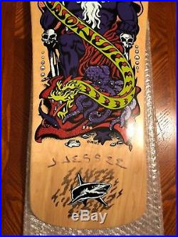 Jason Jessee Neptune 2 Santa Cruz skateboard deck hand screened signed reissue