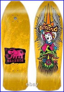 Jeff Grosso Forever Black Label Lucero Skateboard Deck Yellow Stain Santa Cruz
