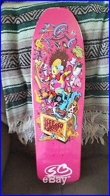 Jeff Grosso Pink Reissue Santa Cruz Skateboard Deck Toybox