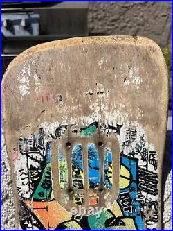 Jeff Kendall GRAFFITI skateboard deck OG not reissue Santa Cruz White Background