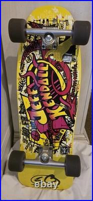 Jeff Kendall Graffiti Santa Cruz Yellow Reissue With Indendent Trucks
