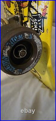 Jeff Kendall Graffiti Santa Cruz Yellow Reissue With Indendent Trucks