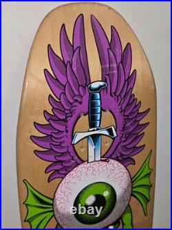 Jim Phillips Santa Cruz Skateboard Deck Eye Wings Sword Grind Street Skate