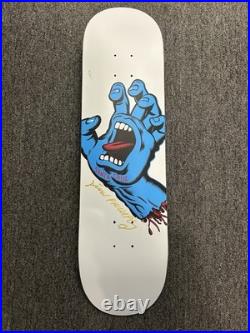 Jim Phillips Signed Santa Cruz Screaming Hand Skateboard Deck White