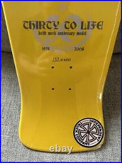 Keith Meek Slasher Santa Cruz Skateboard Deck Rare Sealed Yellow Thirty To Life