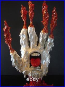 MELTED HAND Custom Kidrobot Santa Cruz Skateboards Screaming Hand Figure