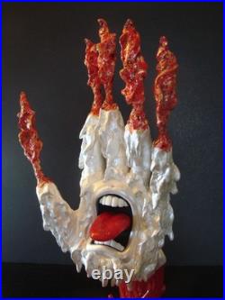 MELTED HAND Custom Kidrobot Santa Cruz Skateboards Screaming Hand Figure