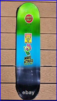 Mars Attacks Candy Metallic Terror Santa Cruz Skateboard Deck Rob Roskopp Face