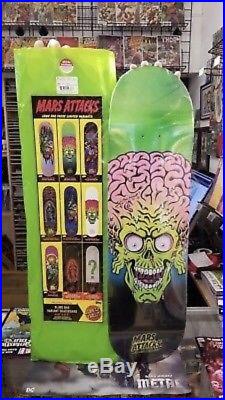 Mars Attacks Santa Cruz Skateboard Deck Metallic Terror 8.25 #2
