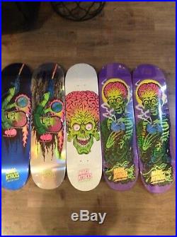 Mars attacks 5 skateboards santa cruz limited edition skateboard deck